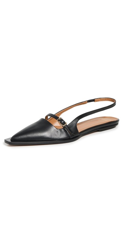 ATP Atelier Cortina Black Nappa Flats Black