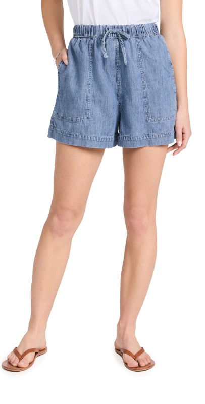 Splendid x Cella Jane Denim Shorts Washed Indigo