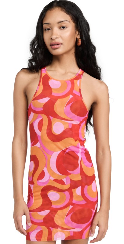 Solid &triped The Garcelle Dress Cherry Multi
