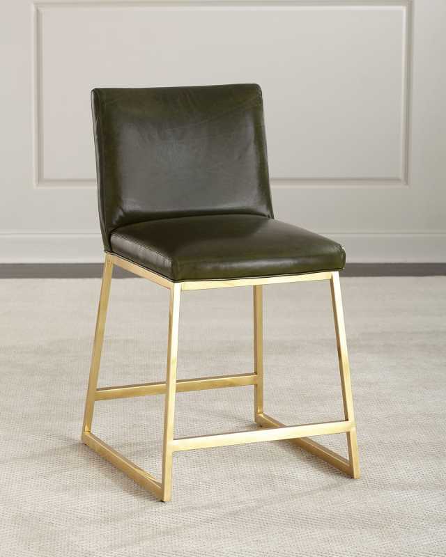 Reza Brass Counter Stool, 24"