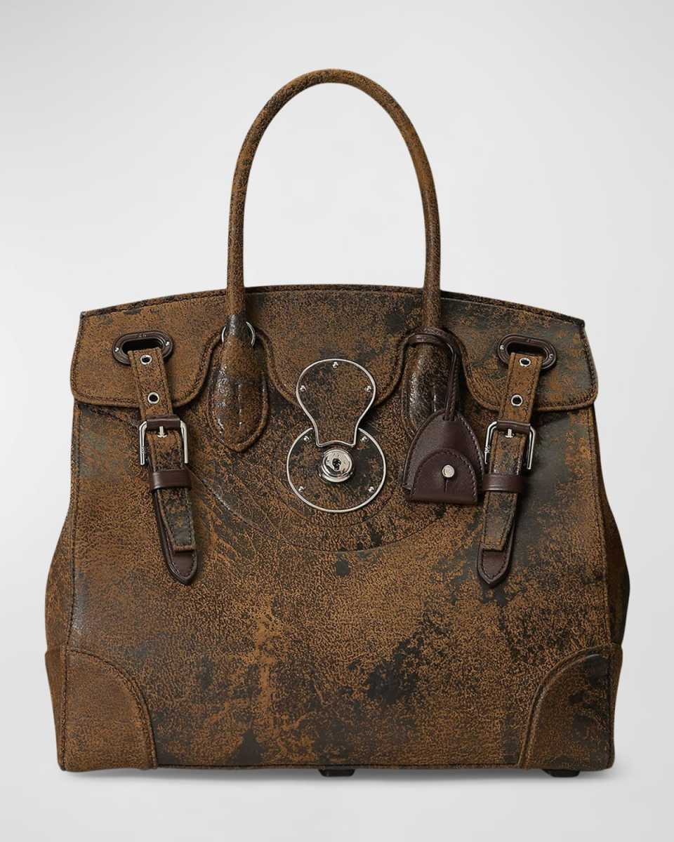 Soft Ricky 33 Printed Flocked Denim Bag