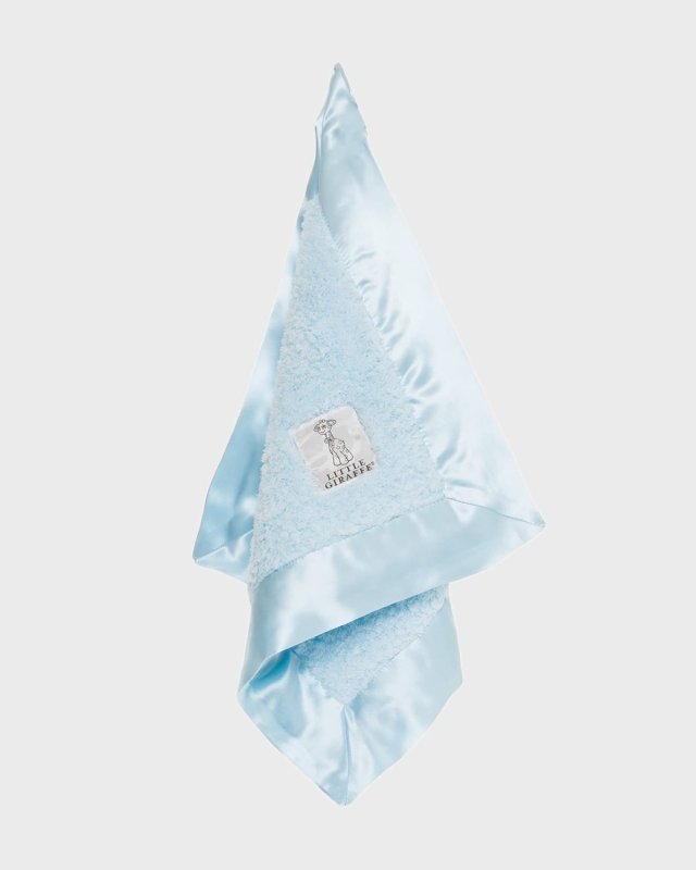 Chenille Solid Plush Baby Blanket w/ Satin Border