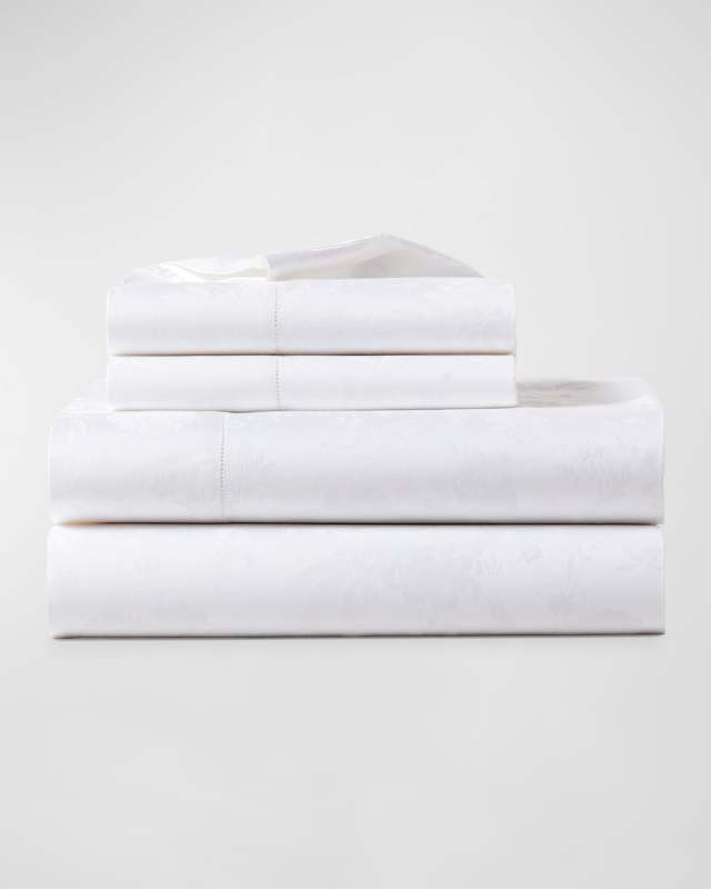 Bethany King Jacquard Organic Cotton Fitted Sheet