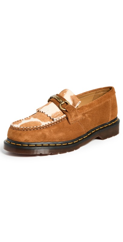 Dr. Martens Adrian Snaffle Loafers PecanBrownRepelloCowPrint