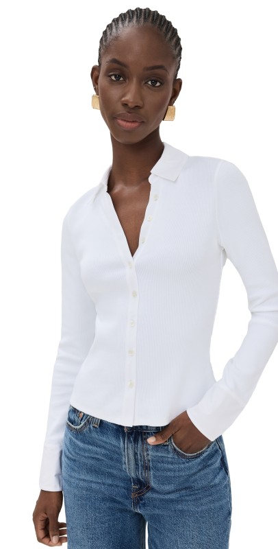 Veronica Beard Jean Scottie Mixed Media Top Black