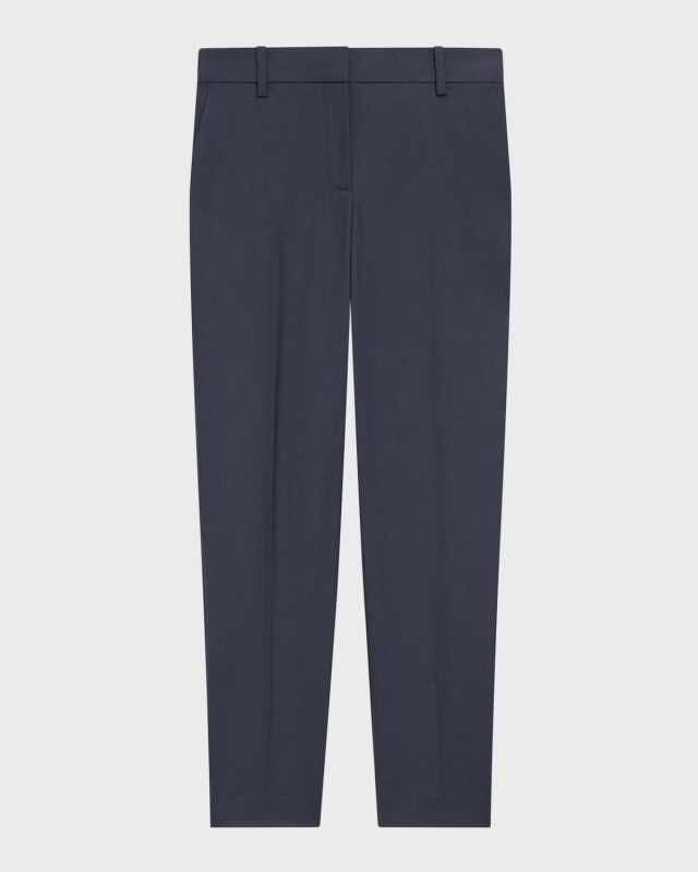 Treeca Traceable Wool Full-Length Slim Trousers