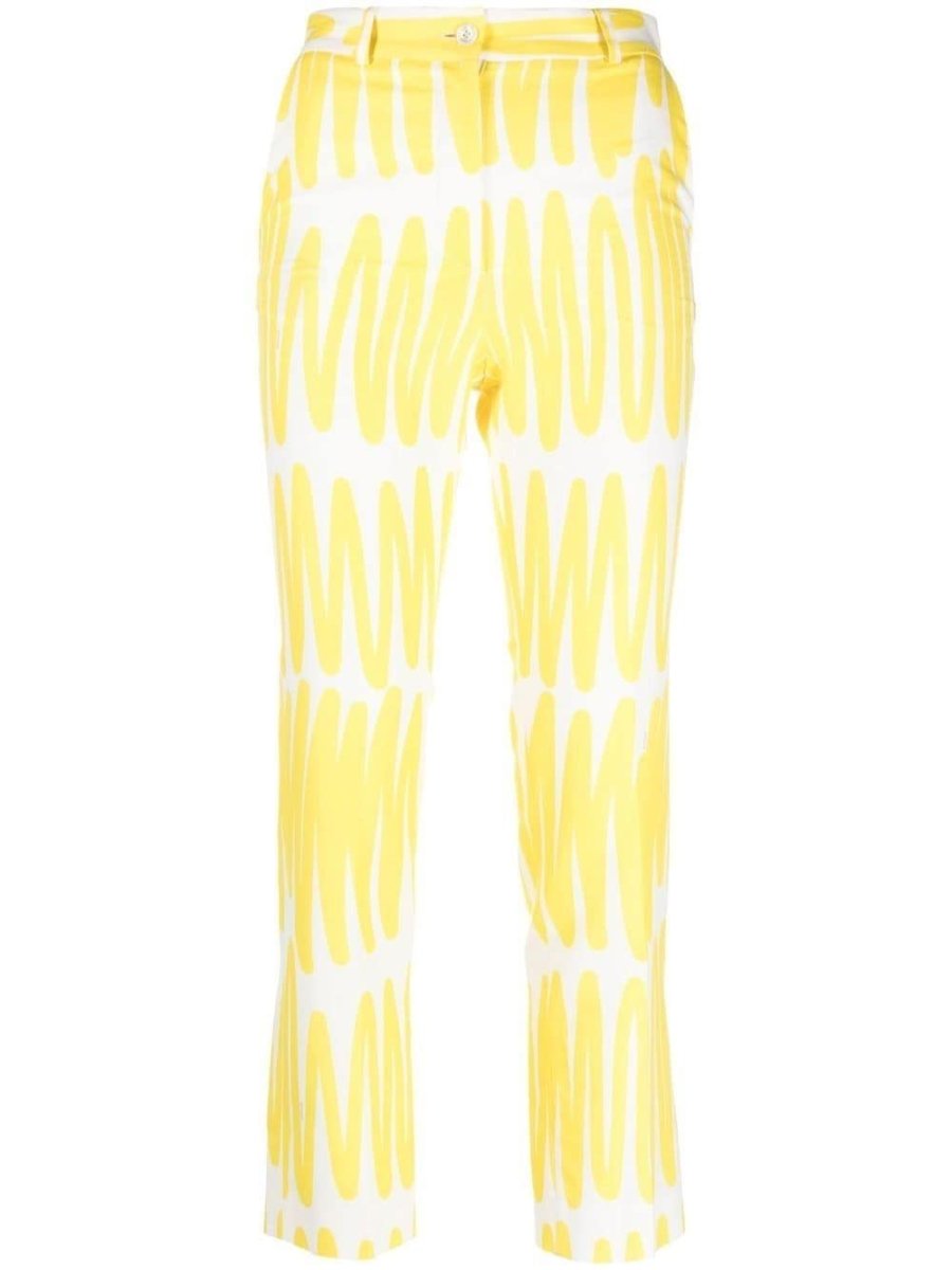 wavy-print trousers