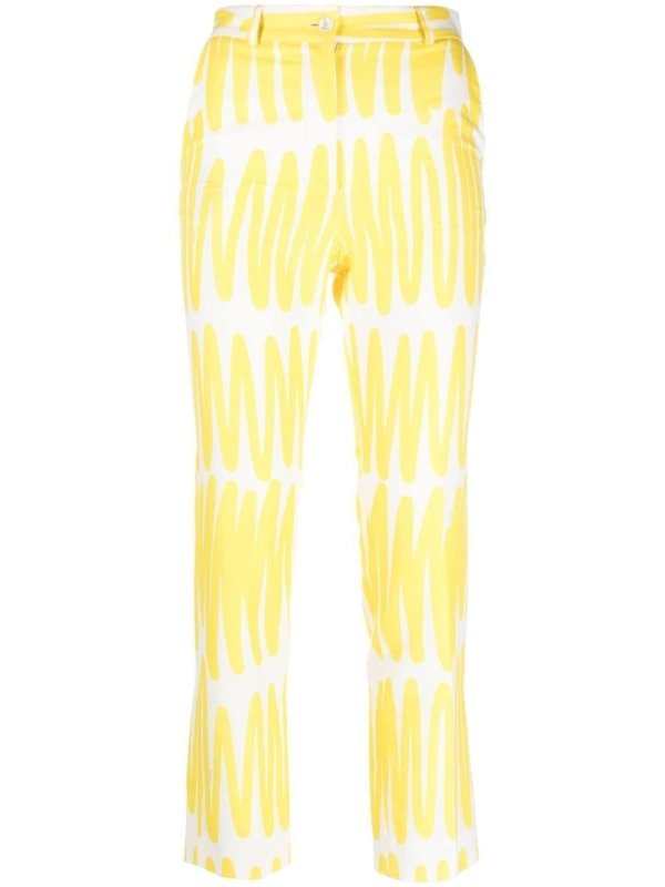 wavy-print trousers