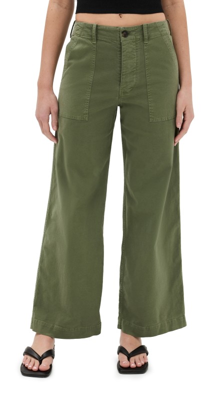 Nili Lotan Leon Boy Twill Pants Camo