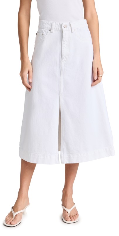 DL1961 A Line Alma Skirt White (Vintage)