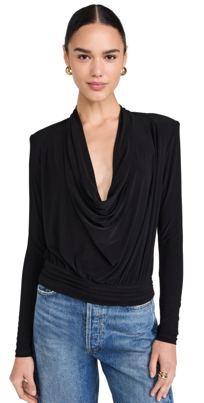 Ramy Brook Eden Blouse Black