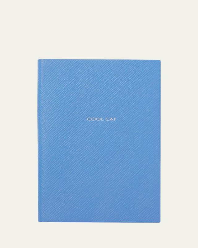 Chelsea "Cool Cat" Cross-Grain Leather Notebook