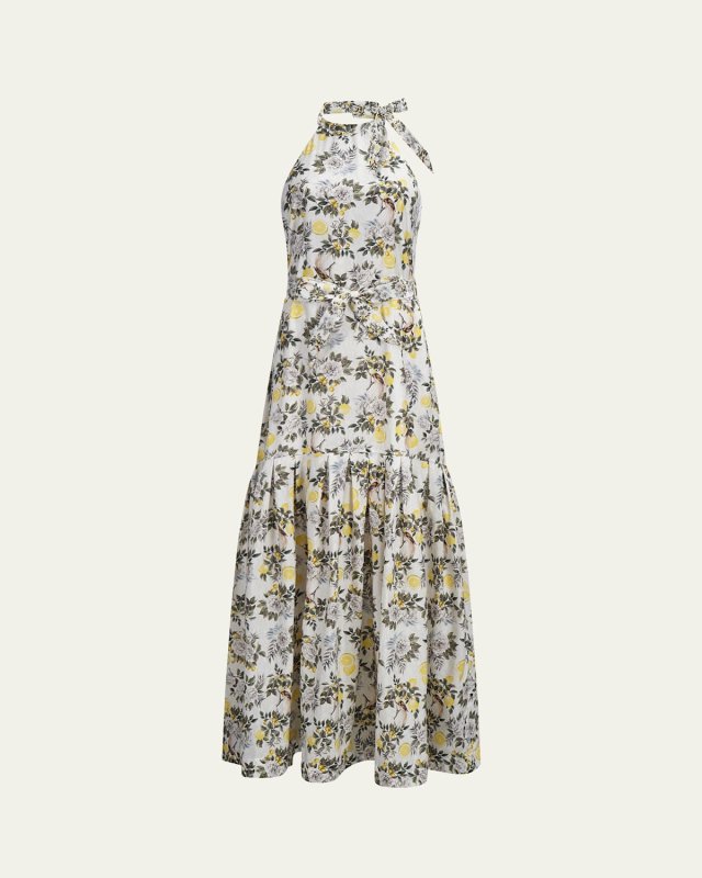 Clementine Zoe Halter Maxi Dress