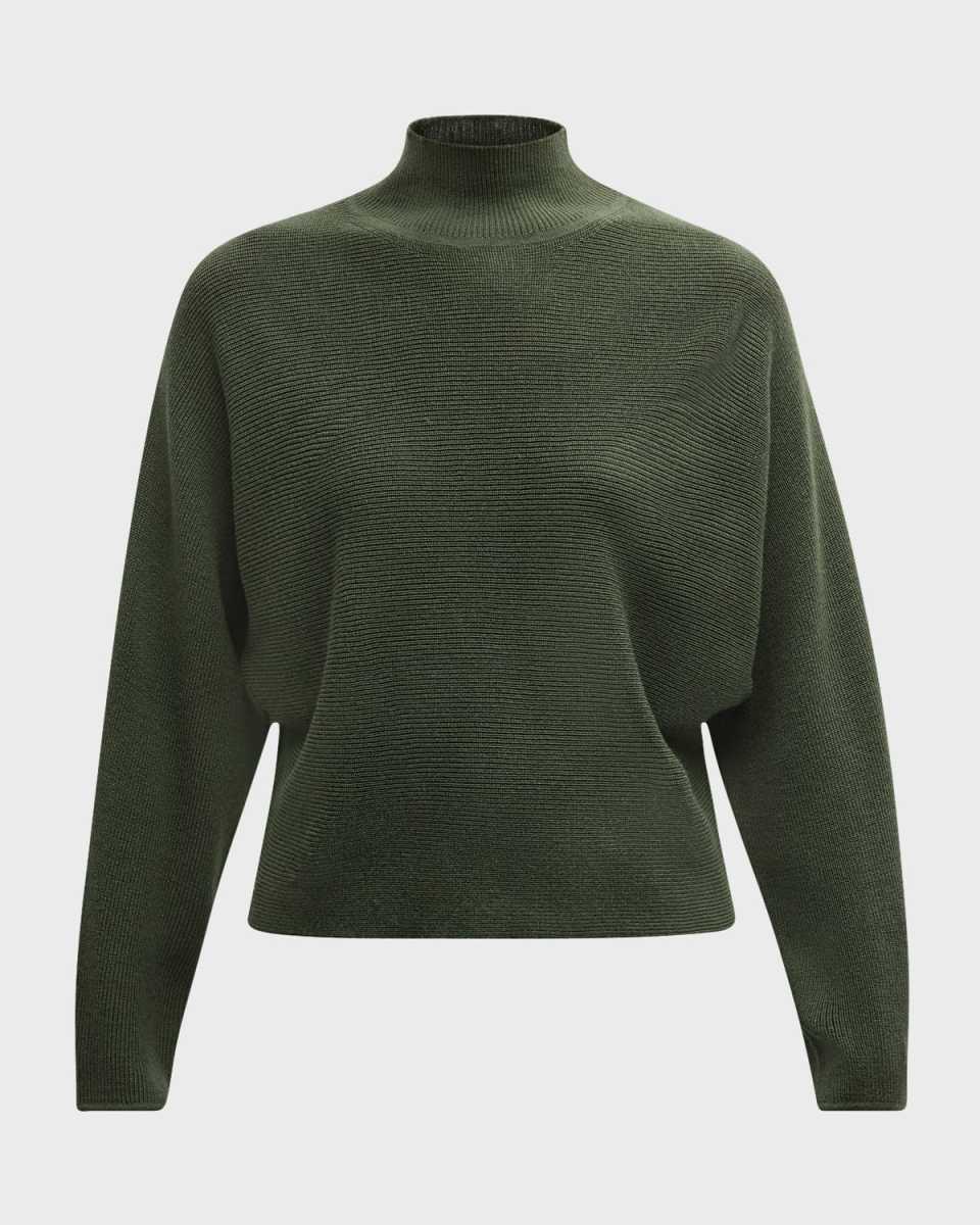 Cassidy Mock-Neck Wool Sweat