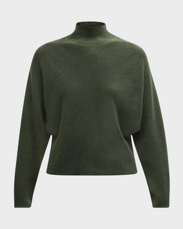 Cassidy Mock-Neck Wool Sweat
