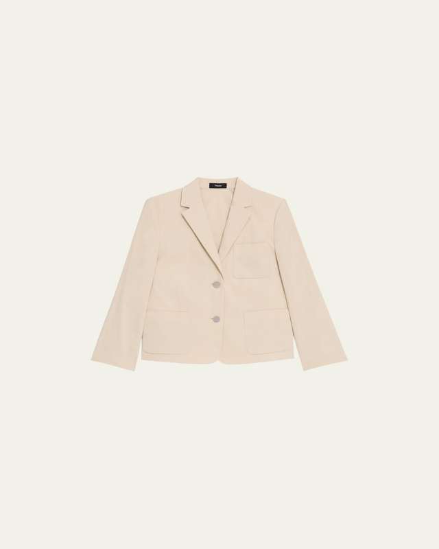 Shrunken Patch Pocket Jacket