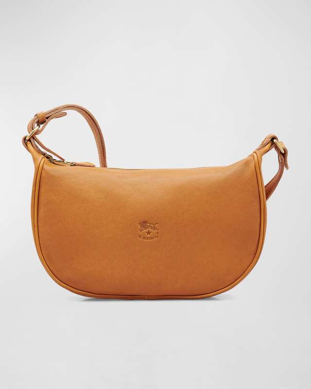 Luna Medium Vintage Leather Shoulder Bag