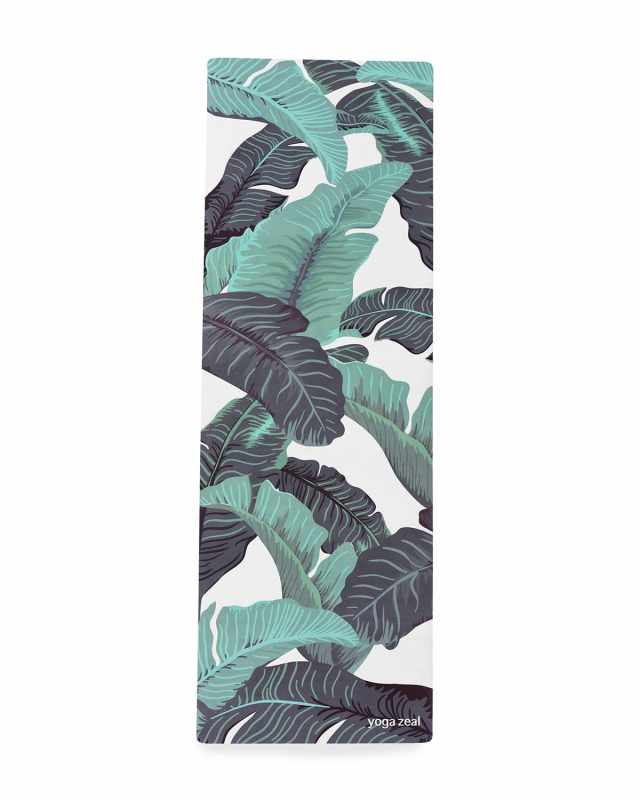 Tropical-Print Yoga Mat
