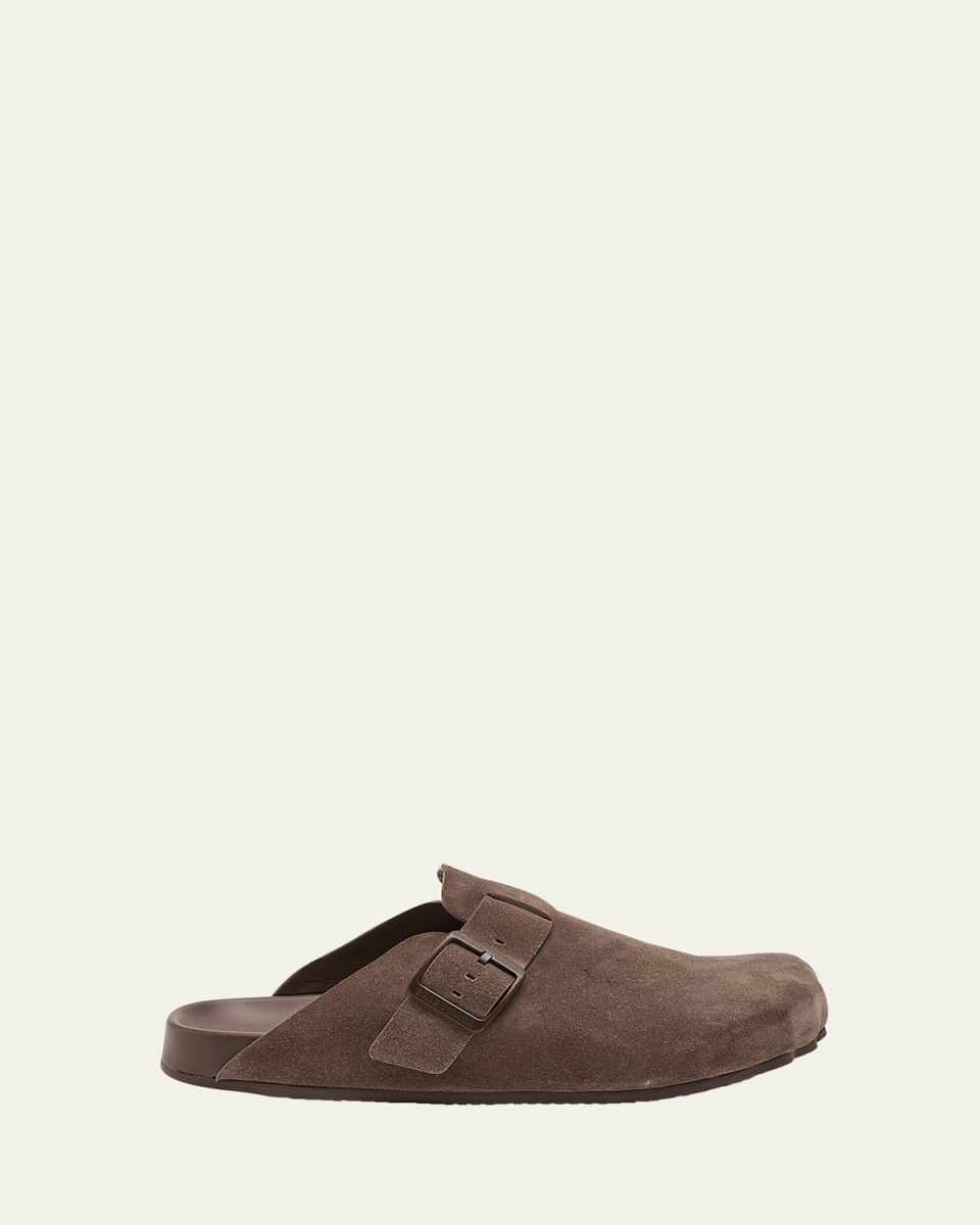 Sunday Suede Buckle Easy Mules