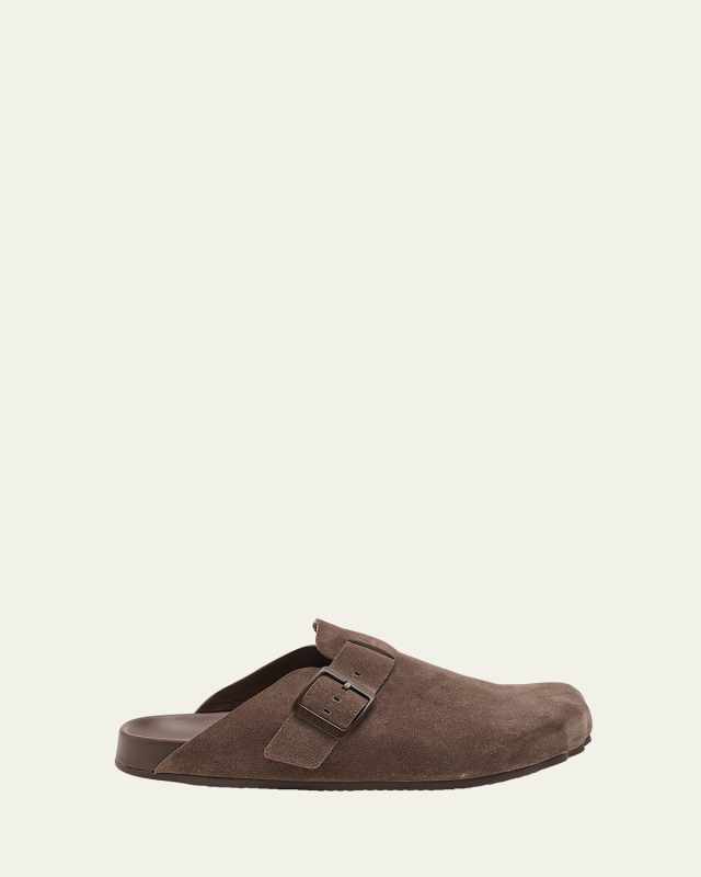 Sunday Suede Buckle Easy Mules
