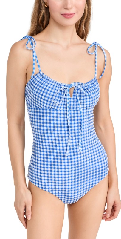 Beach Riot Betsy One Piece Seaside Gingham