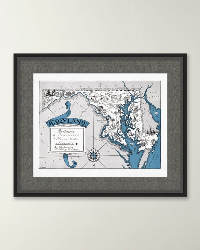 Pictorial Map of Maryland