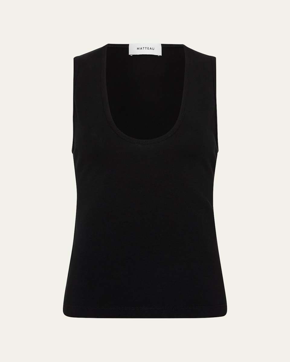 Deep U Tank Top