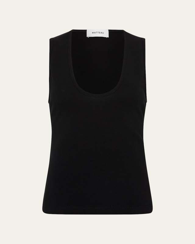 Deep U Tank Top