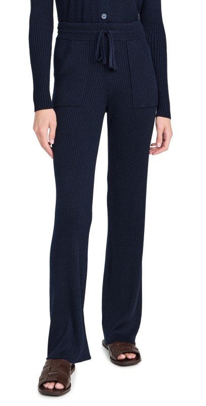 Splendid Georgie Rib Long Pants Navy