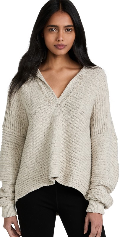 Free People Marlie Pullover Pebble