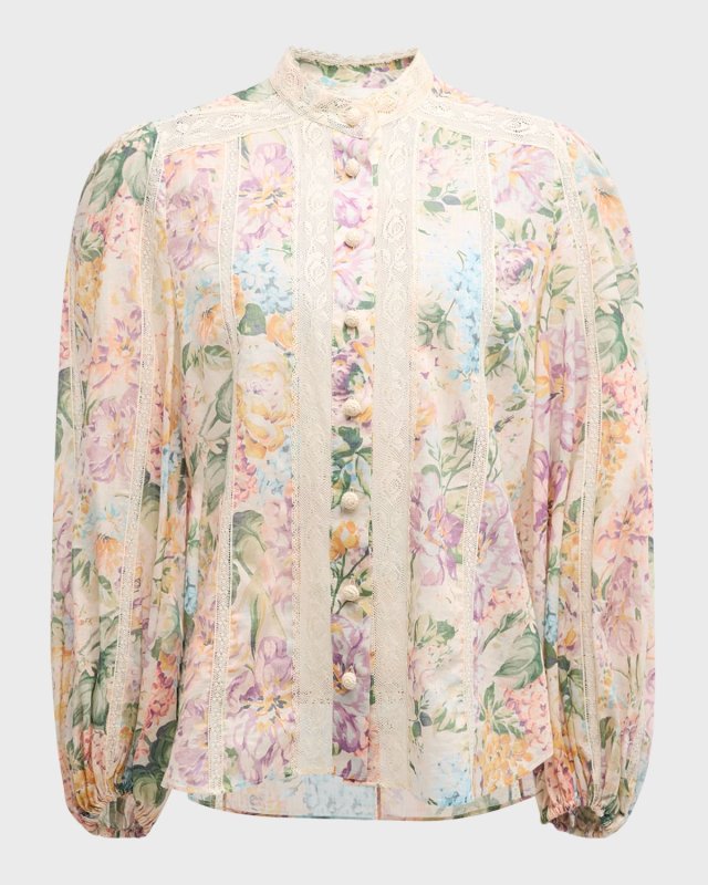 Halliday Lace Trim Shirt