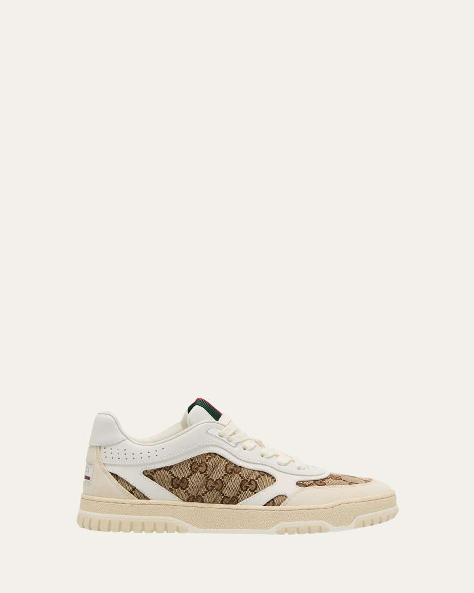 ReWeb GG Low-Top Leather Sneakers