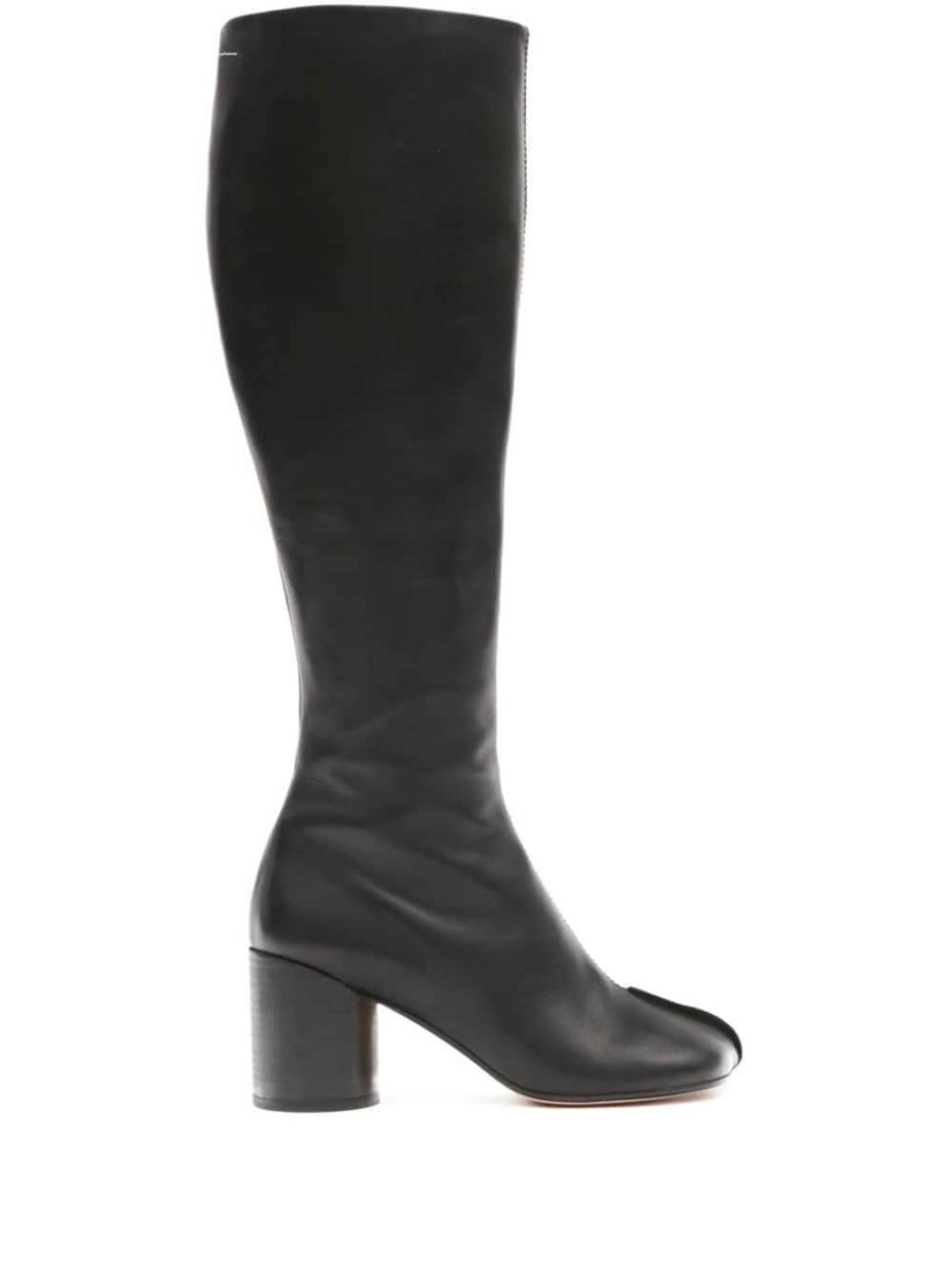 knee-high leather boots