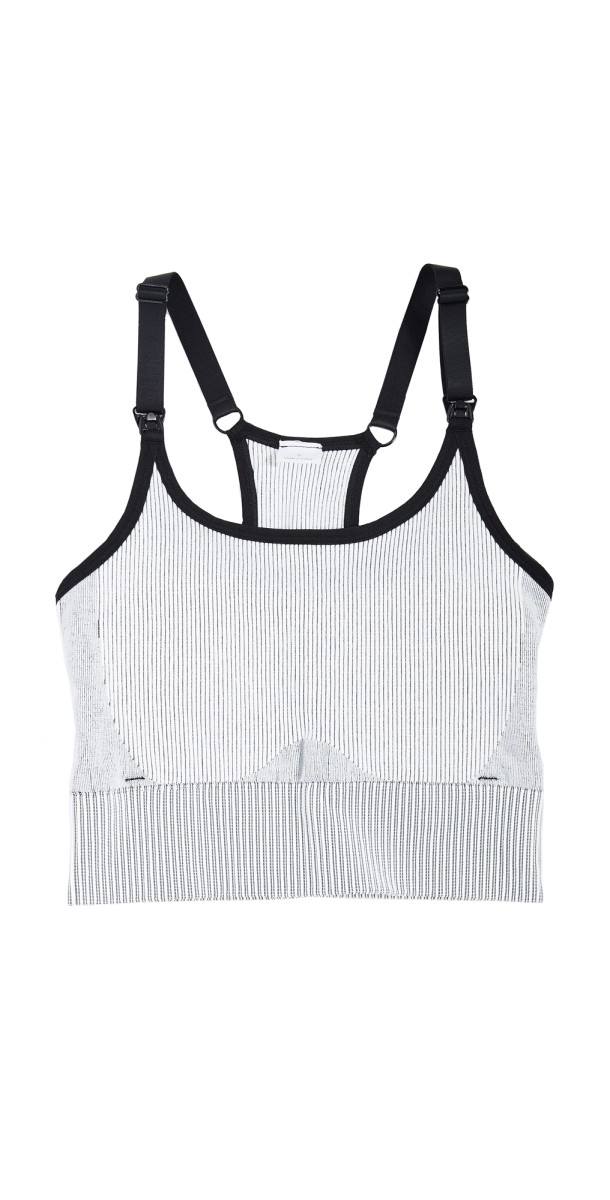 Ingrid & Isabel Active Seamless Nursing Bra Black/White Combo