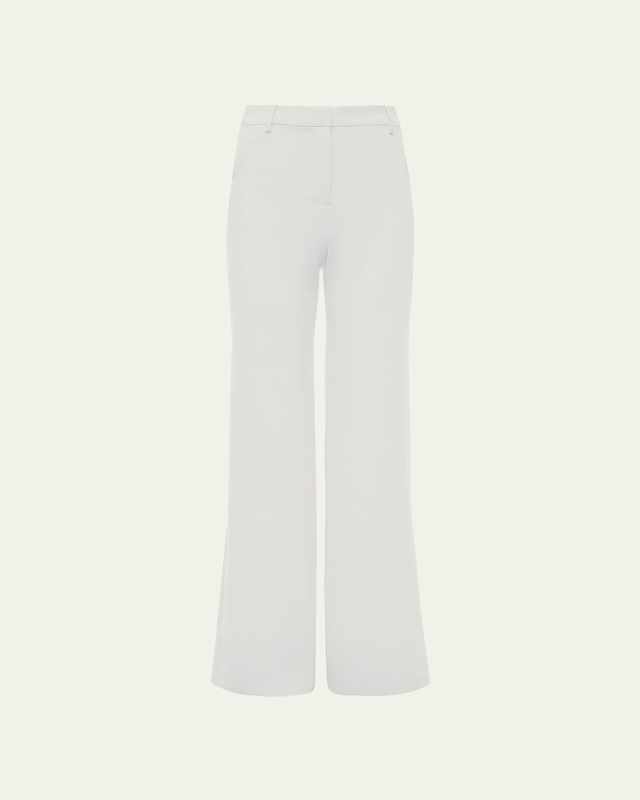 Gavin Wide-Leg Crepe Pants