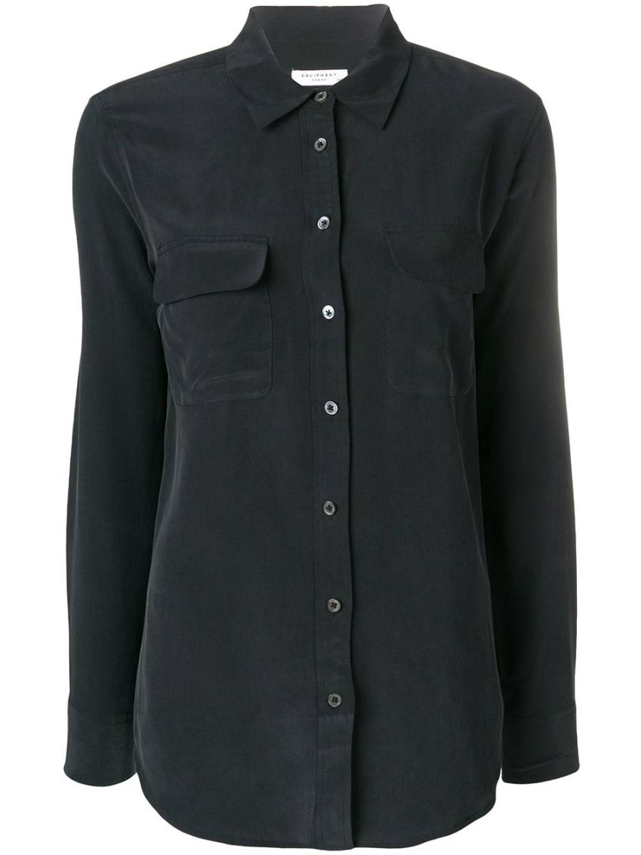 Signature slim-fit silk shirt