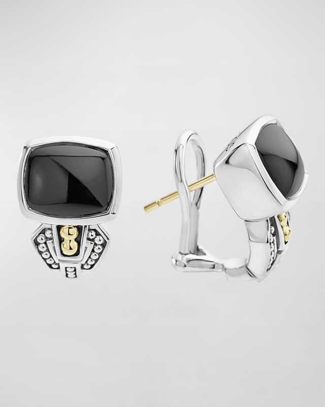 Caviar Color Cabochon Stud Earrings