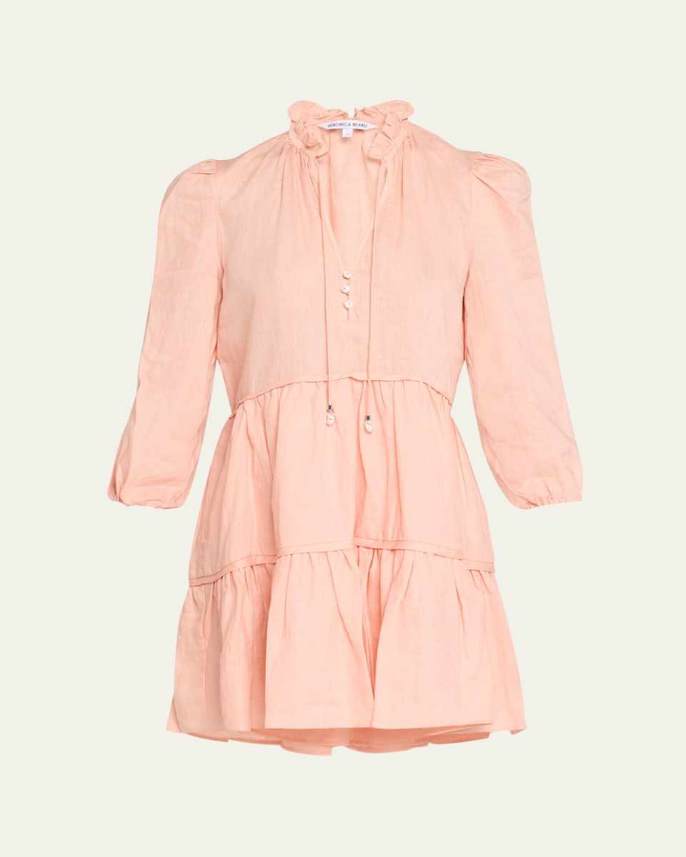 Hawken V-Neck Tiered Mini Dress