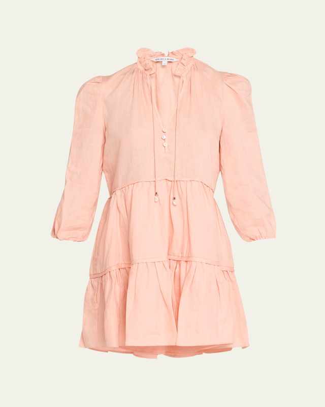 Hawken V-Neck Tiered Mini Dress