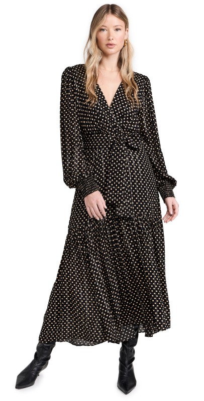 Dress To Nightfall Print Midi Dress Nightfall