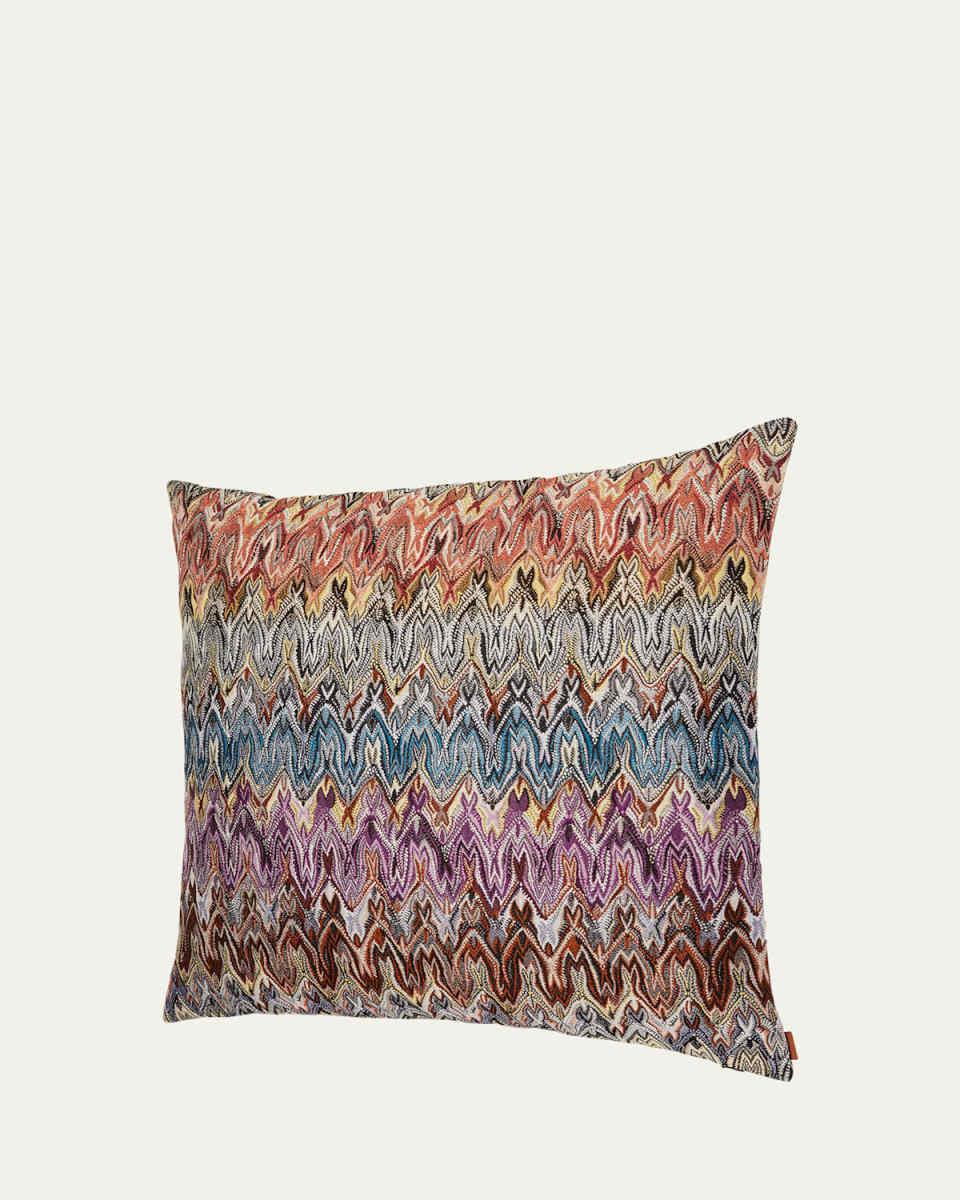 Baku Chevron Jacquard Down Cushion
