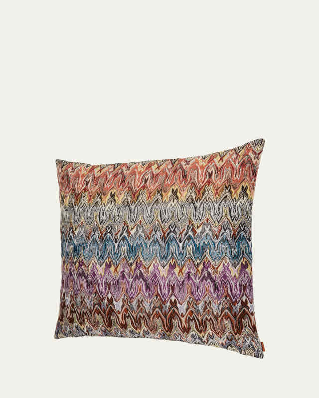 Baku Chevron Jacquard Down Cushion