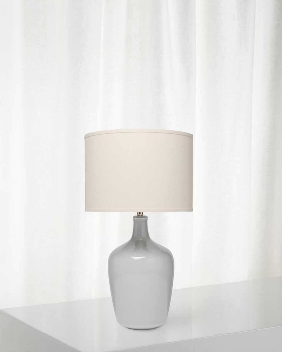 Plum Jar Table Lamp, Gray Violet