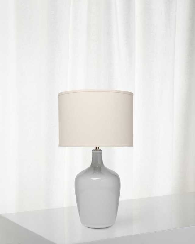 Plum Jar Table Lamp, Gray Violet