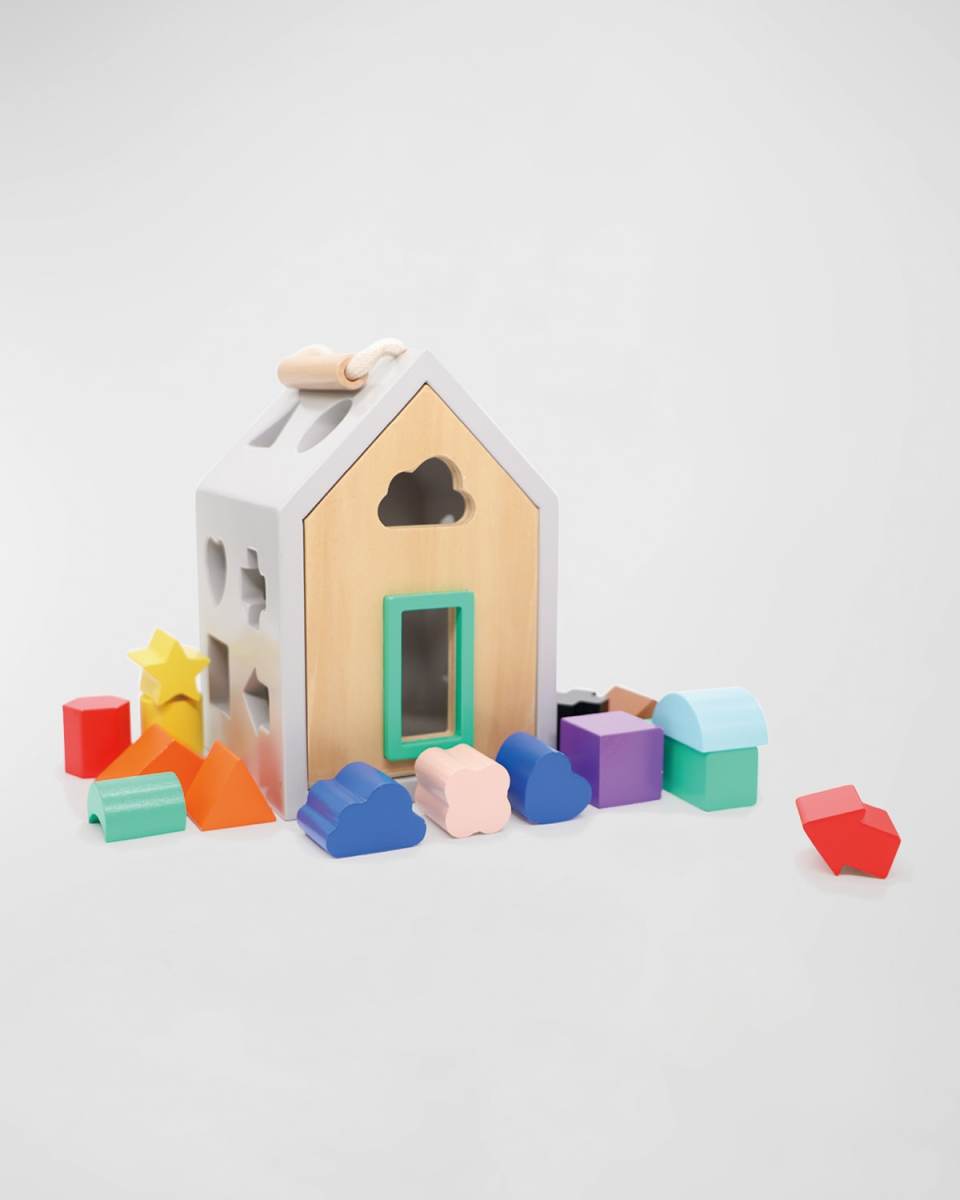 Hip Shape House Wood Sorting Game