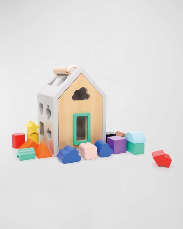 Hip Shape House Wood Sorting Game