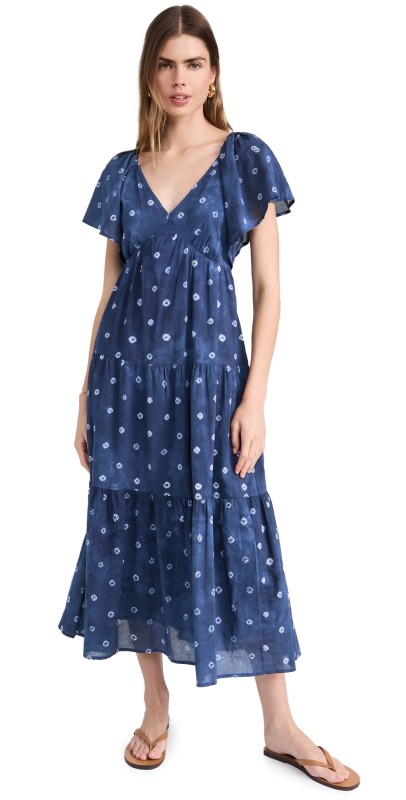 Madewell Devyn Dress Shibori Print