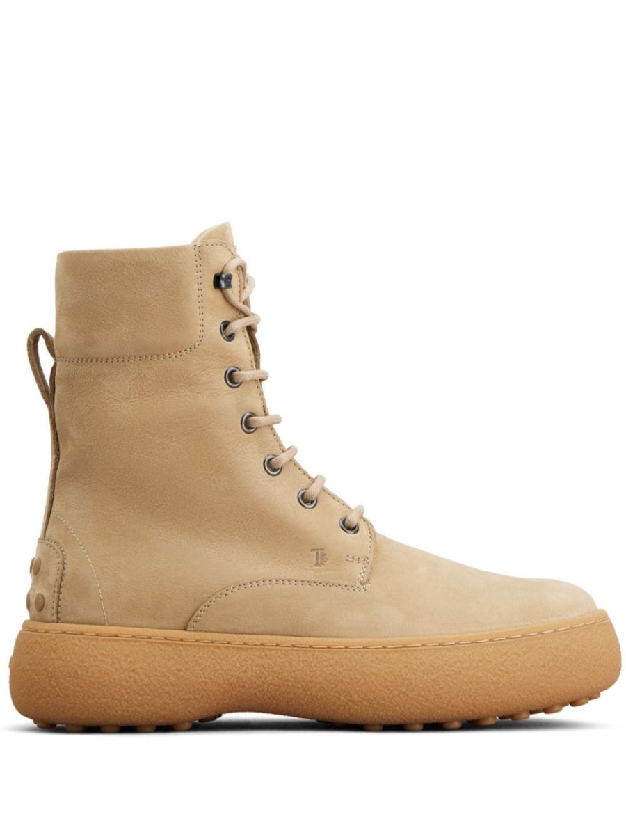 lace-up leather ankle boots