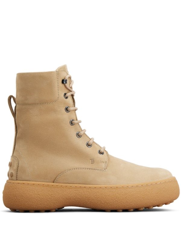 lace-up leather ankle boots