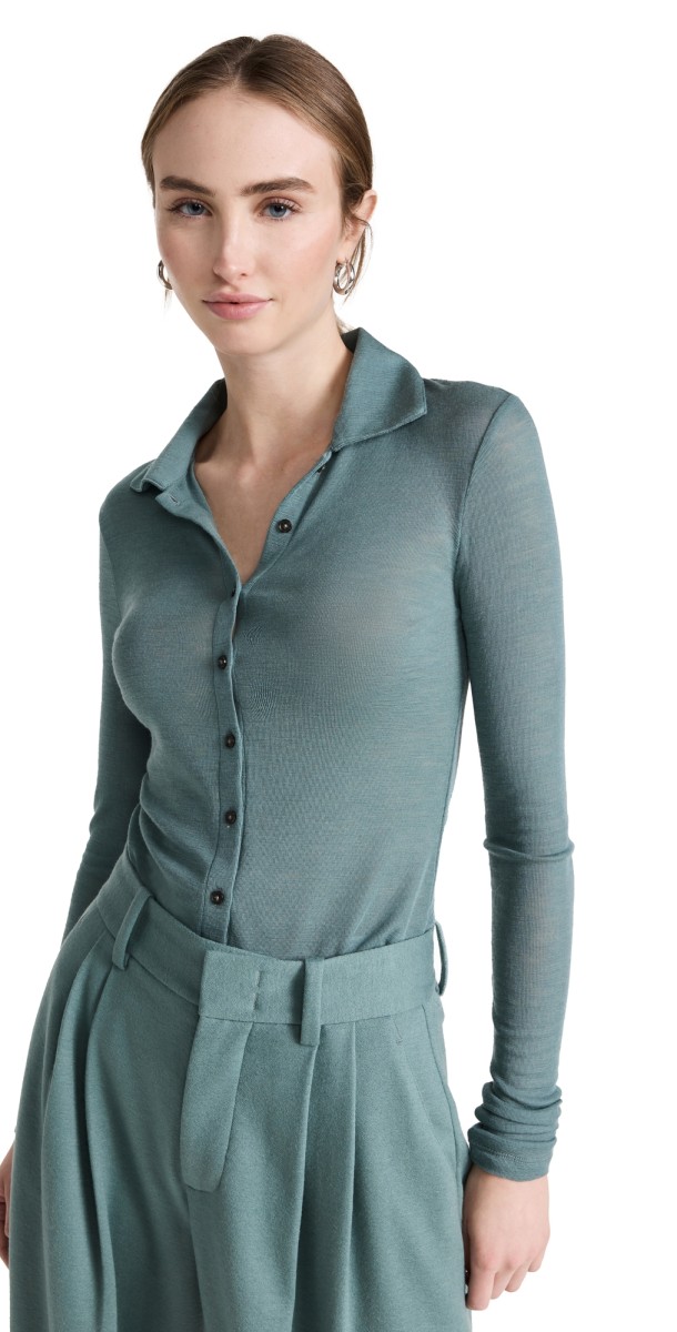 Vince Longleeve Polo Aegean